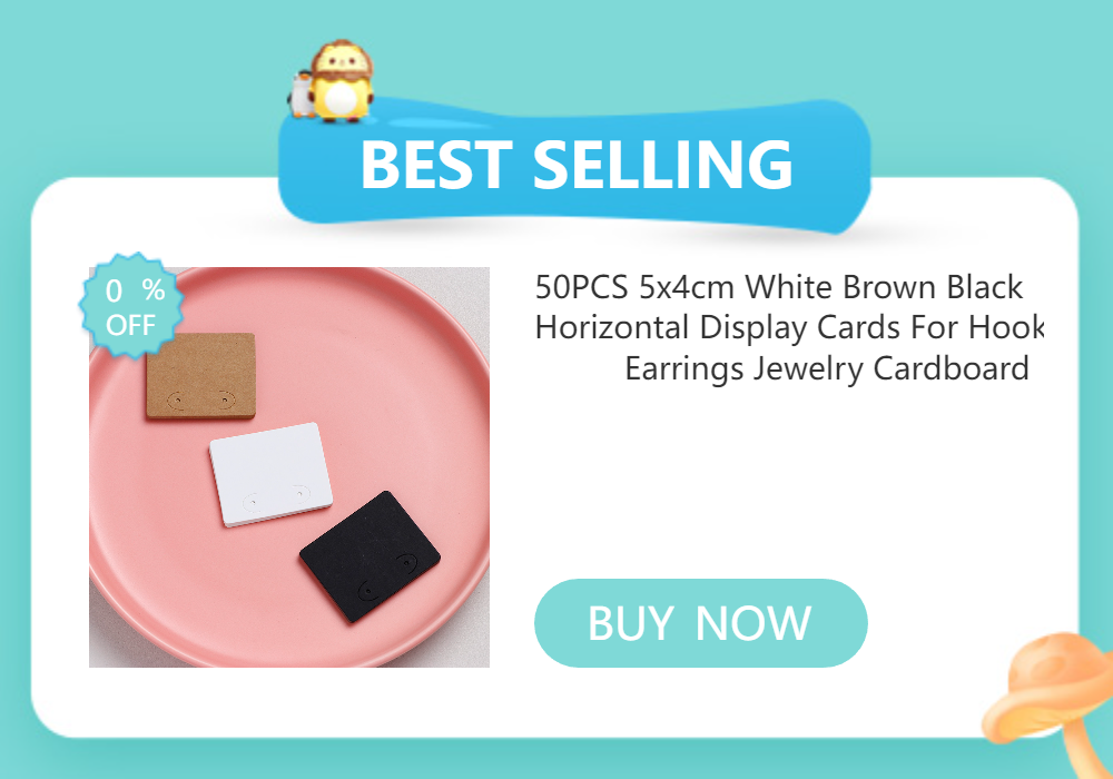 100PCS 2.5x3.5cm Shiny Gold Color Blank Kraft Paper Earrings Card Package For Jewelry Making DIY Accessories Supplies Wholesale