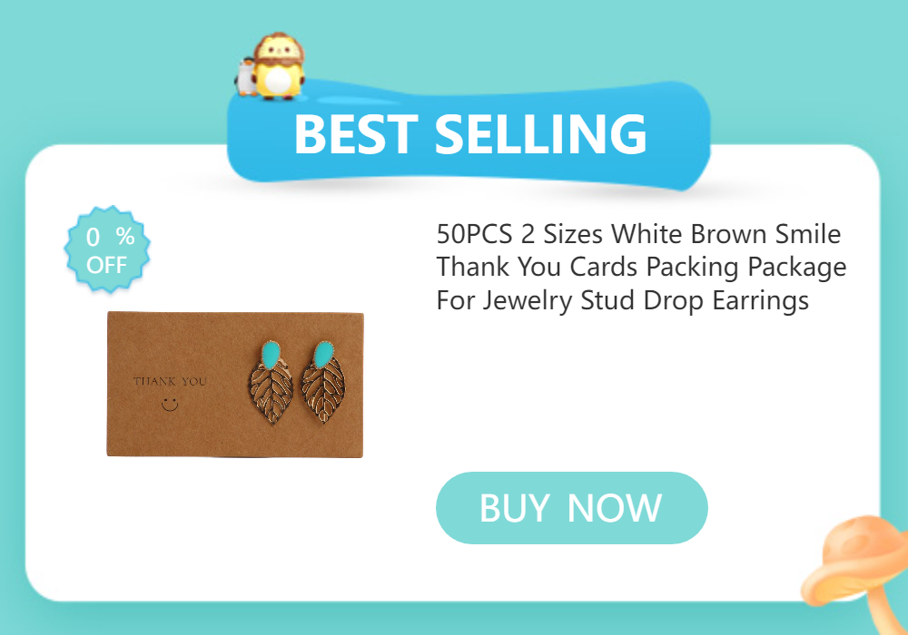 100PCS 2.5x3.5cm Shiny Gold Color Blank Kraft Paper Earrings Card Package For Jewelry Making DIY Accessories Supplies Wholesale