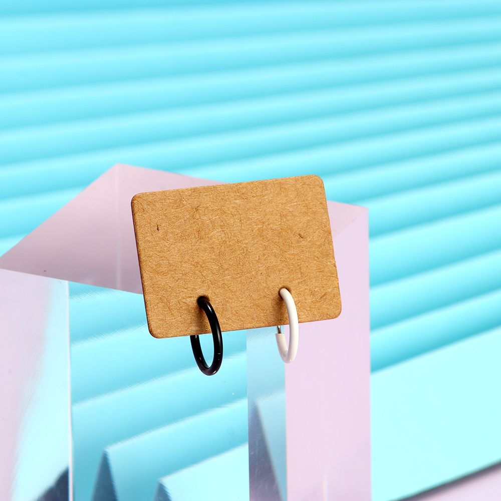 100PCS 2.5x3.5cm Shiny Gold Color Blank Kraft Paper Earrings Card Package For Jewelry Making DIY Accessories Supplies Wholesale