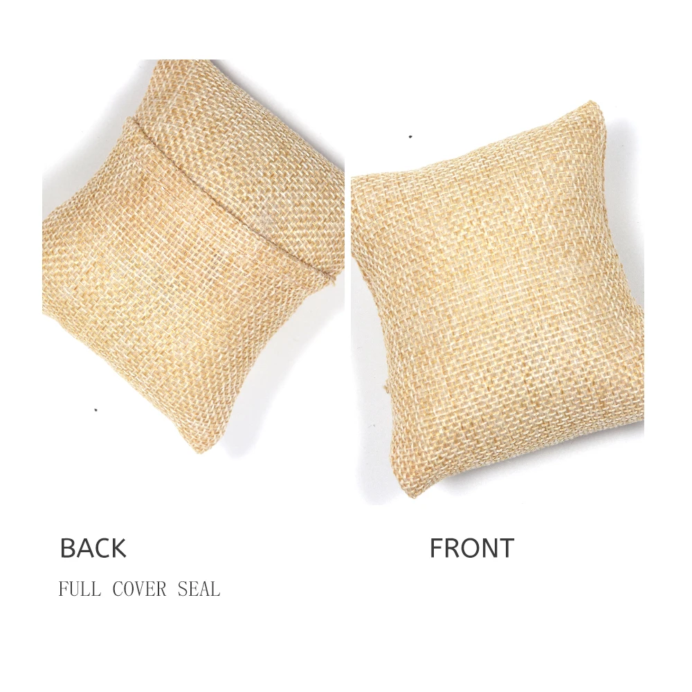 3PCS Beige Black Grey Gift Jewelry Cushion Fabric Pillow For Watch Bangle Bracelet Display Holder DIY Accessories Wholesale