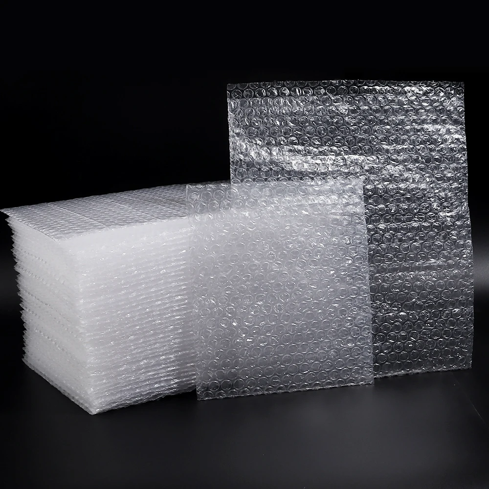 10-30Pcs/Lot 18x20/25x30cm Plastic Wrap Envelope White Bubble Mailer Packing Bags Clear Shockproof Shipping Packaging Bag Film