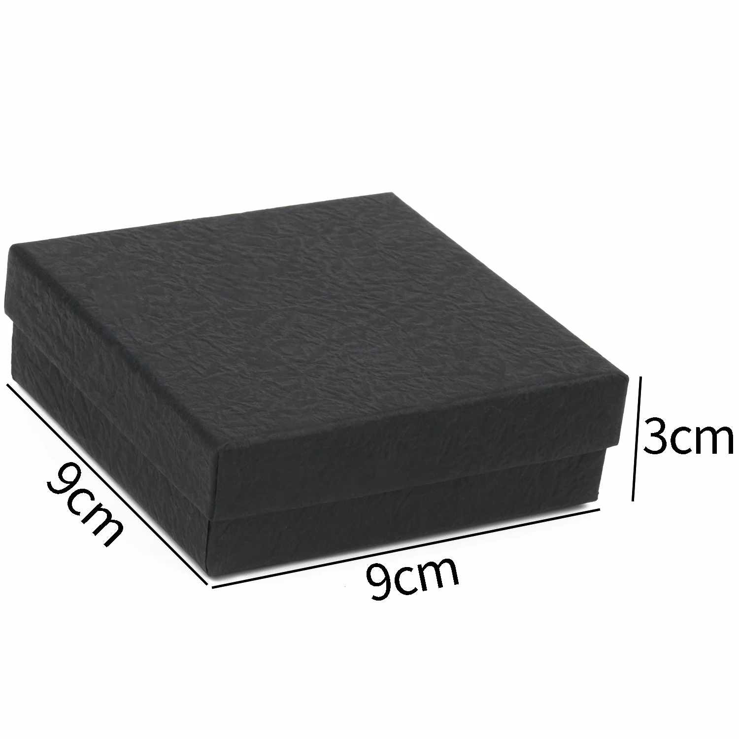 1PC Black Paper Jewelry Box Bracelet Necklace Ring Earring Box Handmde Kraft Wedding Gifts Packaging Box Jewelry Accessories