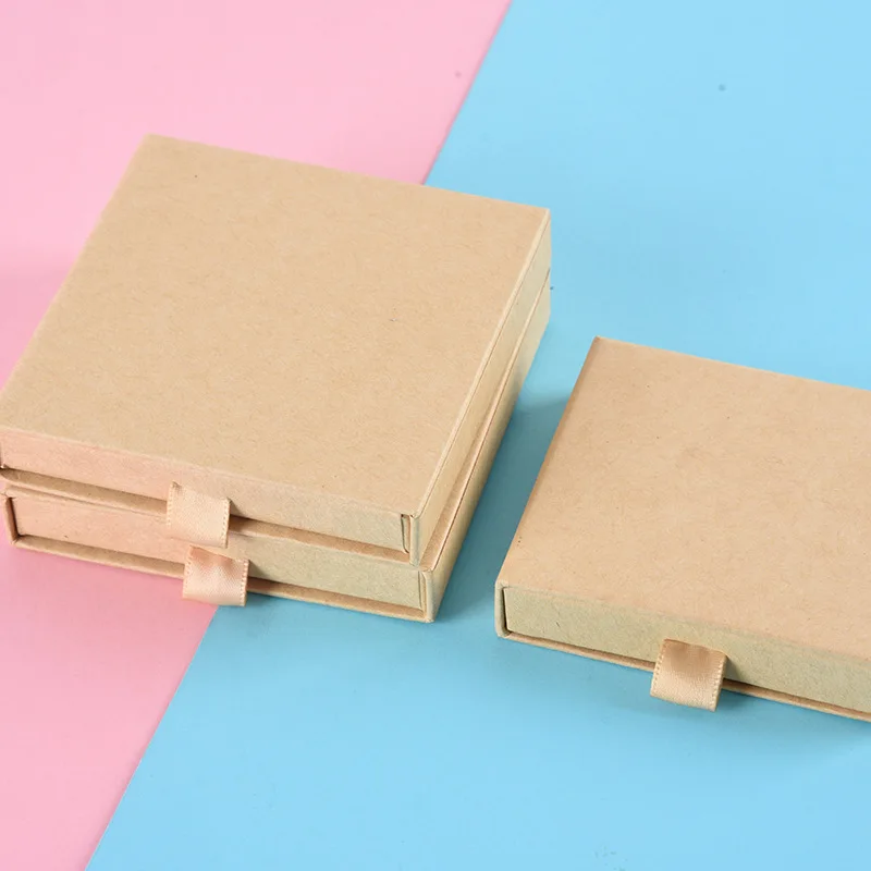 Custom Paper Drawer Jewelry Box Logo for Necklace Ring Earrings Jewelry Packaging for Small Business Gift Boxes for Jewellery