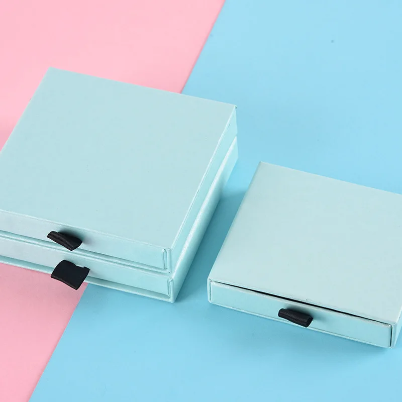 Custom Paper Drawer Jewelry Box Logo for Necklace Ring Earrings Jewelry Packaging for Small Business Gift Boxes for Jewellery