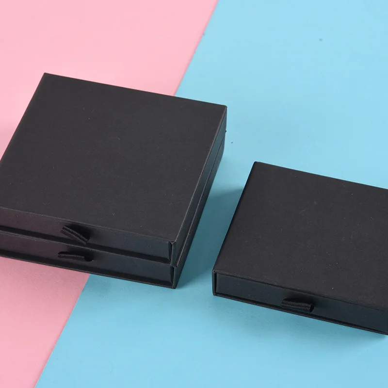 Custom Paper Drawer Jewelry Box Logo for Necklace Ring Earrings Jewelry Packaging for Small Business Gift Boxes for Jewellery