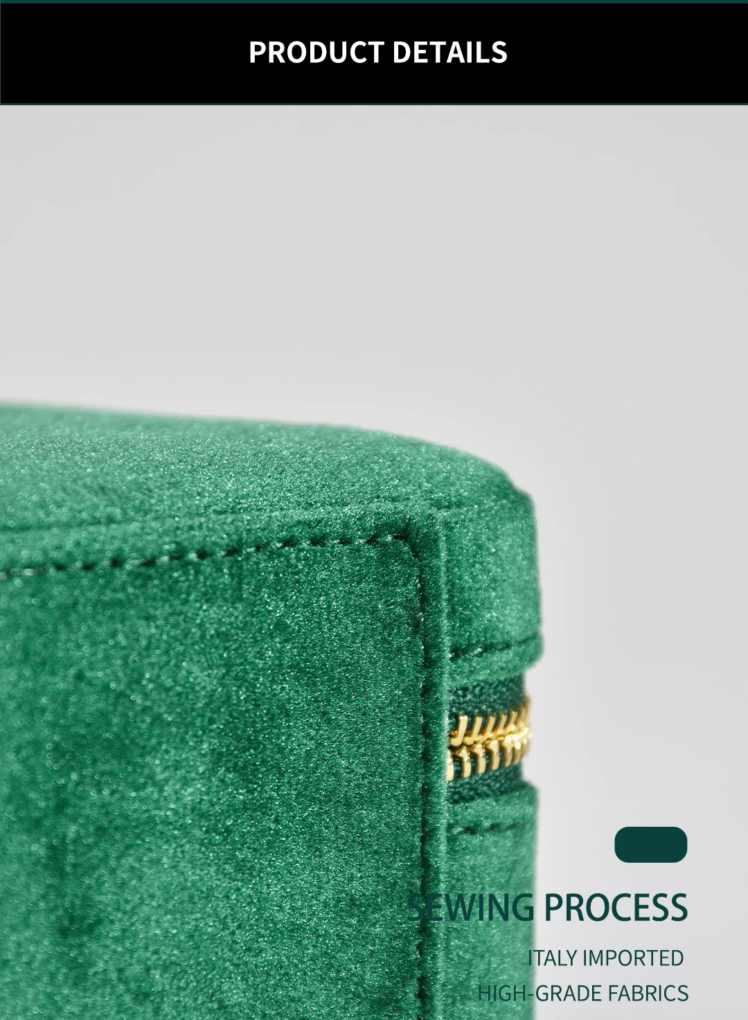 TAIMY High Quality Velvet Mini Vintage Travel Portable Girl Custom Logo Jewelry Box Jewelry Gifts Packaging Storage Case