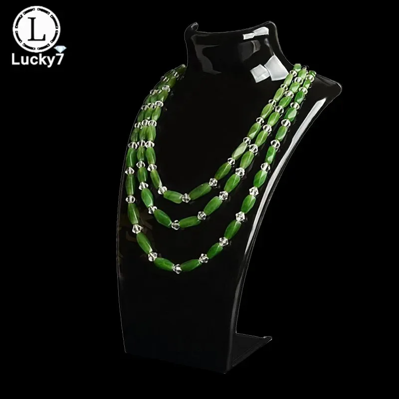 Acrylic Mannequin Necklace Jewelry Display Holder Pendant Earrings Decorate Exhibition Display Stand Shelf