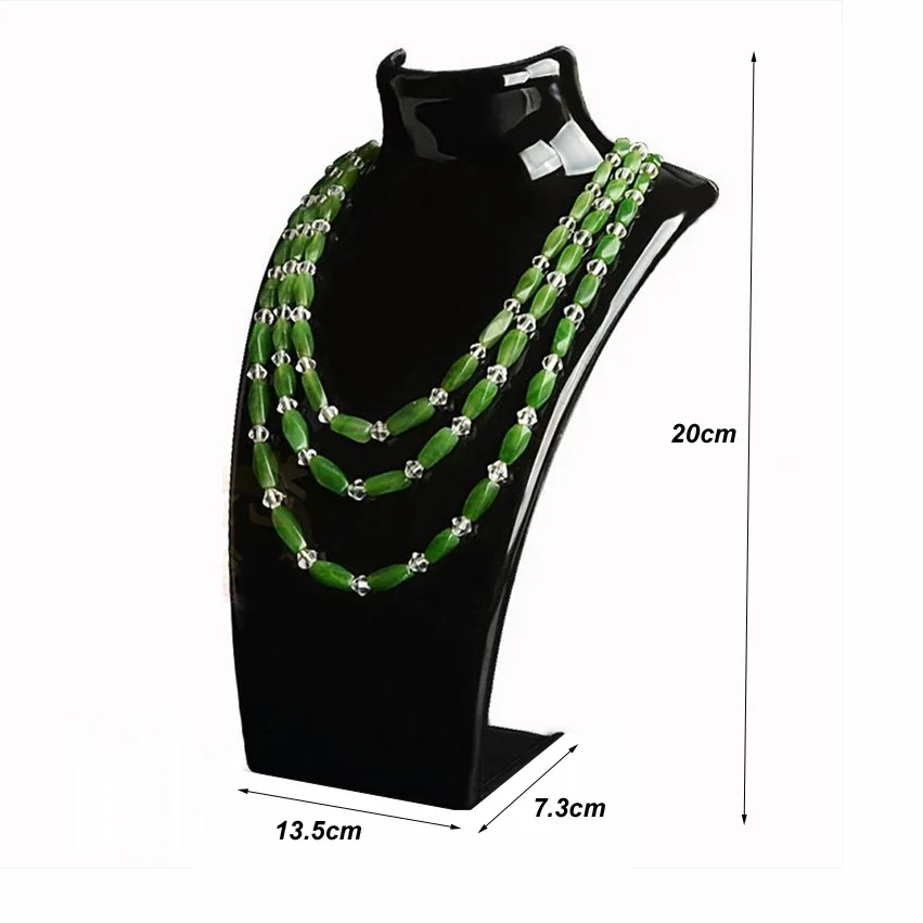 Acrylic Mannequin Necklace Jewelry Display Holder Pendant Earrings Decorate Exhibition Display Stand Shelf