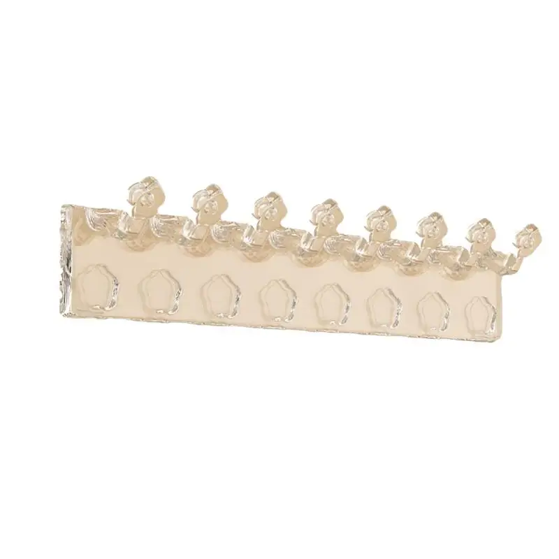 3Pcs Wall Mounted Jewelry Organizer for Bedroom Acrylic Flower Design Earring Necklace Holder