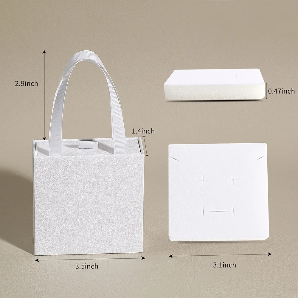 Jewelry Drawer Box with Handle Wedding or Travel Portable Ring Earrings Necklace Gifts Packageing Organizer Case