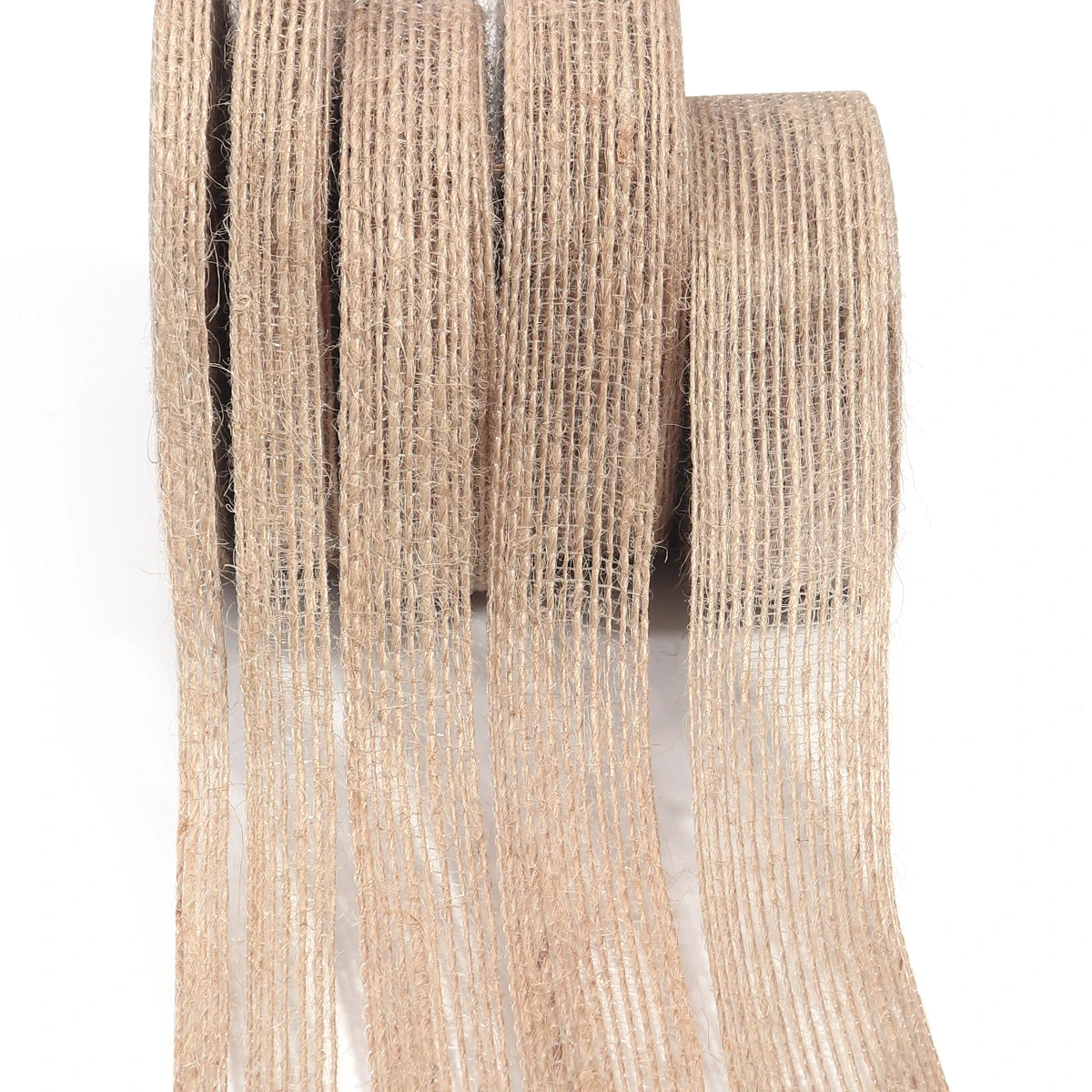 1-10Meter Natural Jute Burlap Ribbons Vintage Linen Burlap Fabric Ribbon for Handmade Crafts Wedding Bouquet Gifts Packaging Bow