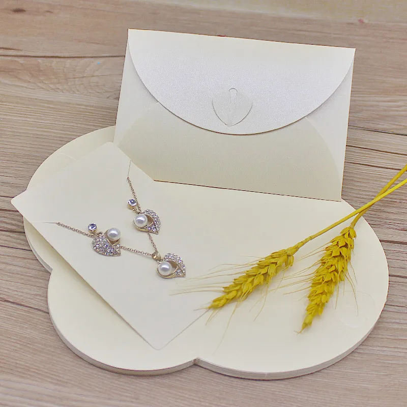10pcs 10*15cm Pink Jewelry Box with Necklace Earring Card Paper Gift Package Box Candy Wedding Favors Package Box