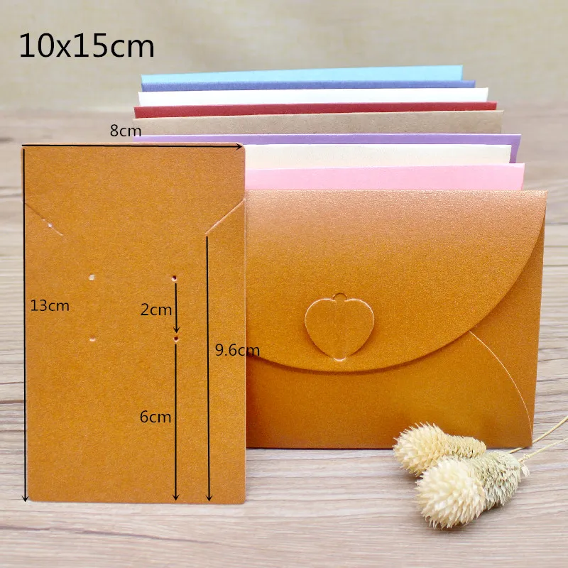 10pcs 10*15cm Pink Jewelry Box with Necklace Earring Card Paper Gift Package Box Candy Wedding Favors Package Box