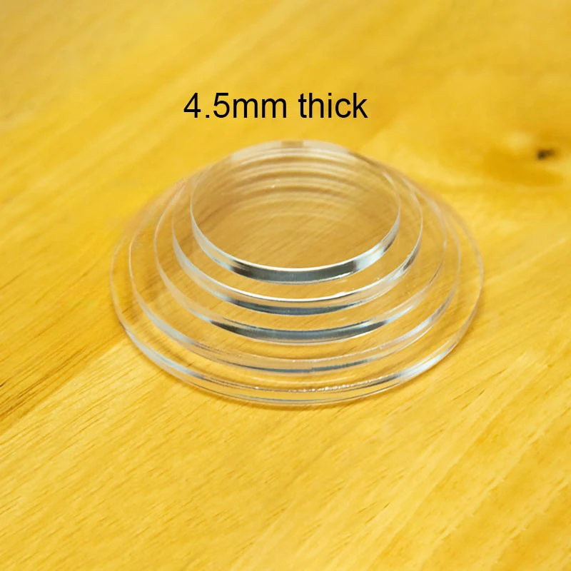 Colorful 4.5mm thick Round Acrylic Plate Jewelry Tray Jewelry Display Organizer Bracelet Necklace Stand Ring Earring Holder