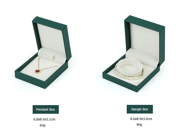 Finest Leatherette Jewelry Ring Earring Bracelet Pendant Necklace Gift Display Packaging Box Jewellery Present Storage Organizer