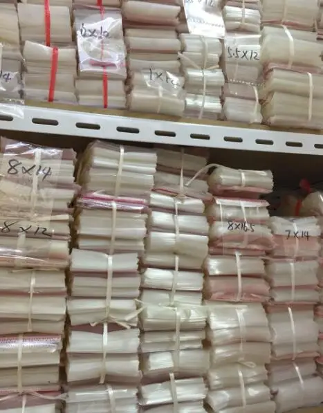 1000pcs/lot Clear Self Adhesive Seal Plastic Bags Transparent Resealable Cellophane Poly Packing Bags OPP Bag With Hanging Hole