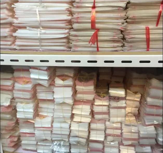 1000pcs/lot Clear Self Adhesive Seal Plastic Bags Transparent Resealable Cellophane Poly Packing Bags OPP Bag With Hanging Hole