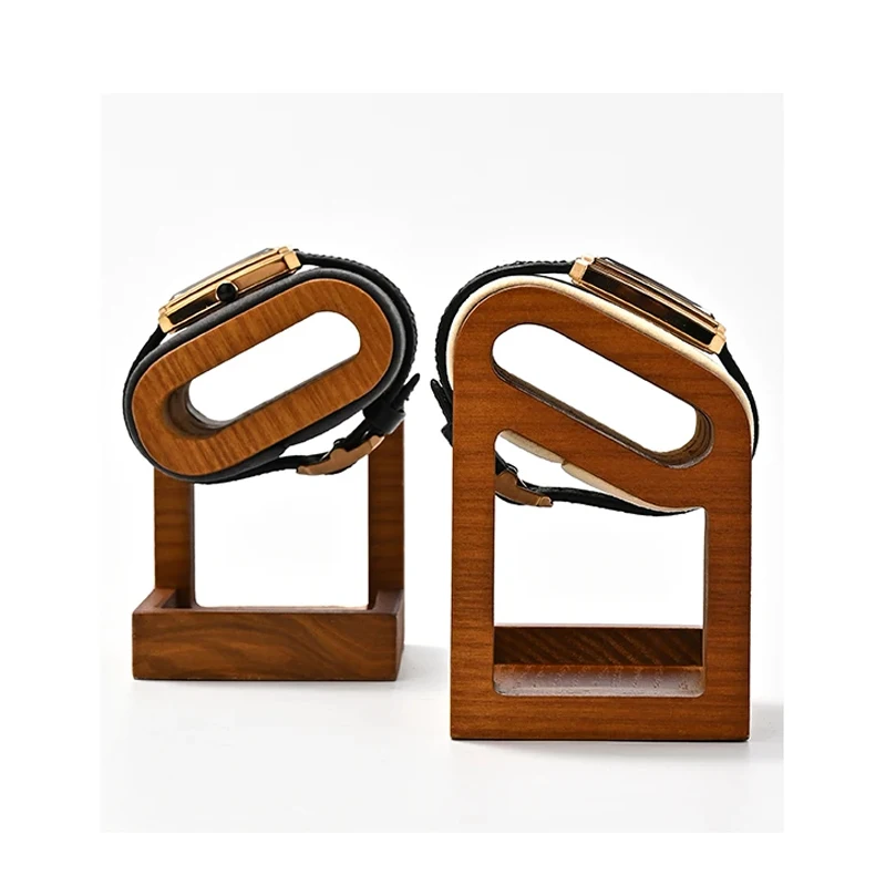 Oirlv Wooden Watch Stand Bracelet Display Rack Jewelry Storage Electronic Watch Holder Jewelry Retail Stores Watch Holder Gift