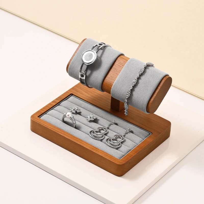Oirlv Wooden Watch Stand Bracelet Display Rack Jewelry Storage Electronic Watch Holder Jewelry Retail Stores Watch Holder Gift