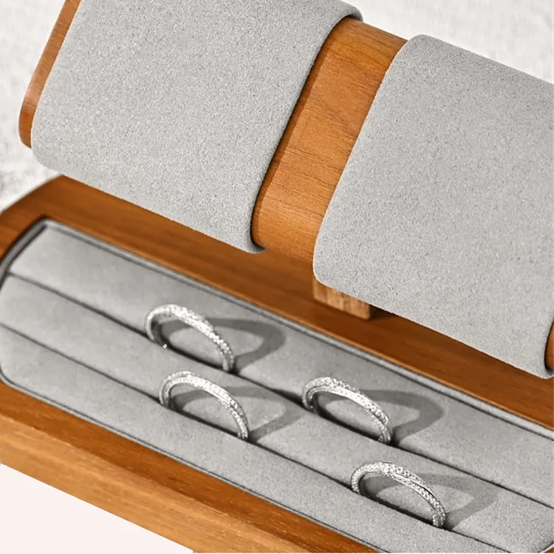 Oirlv Wooden Watch Stand Bracelet Display Rack Jewelry Storage Electronic Watch Holder Jewelry Retail Stores Watch Holder Gift