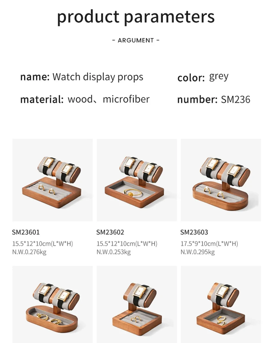 Oirlv Wooden Watch Stand Bracelet Display Rack Jewelry Storage Electronic Watch Holder Jewelry Retail Stores Watch Holder Gift
