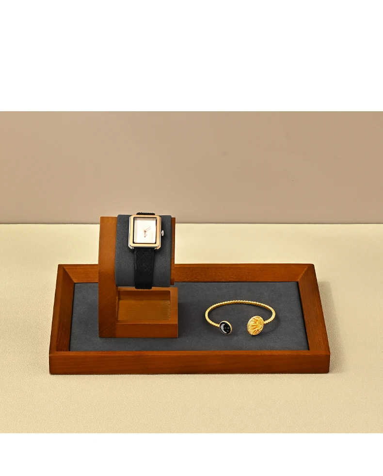 Oirlv Wooden Watch Stand Bracelet Display Rack Jewelry Storage Electronic Watch Holder Jewelry Retail Stores Watch Holder Gift