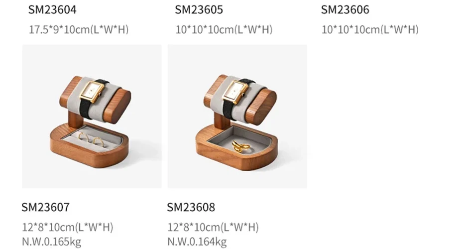 Oirlv Wooden Watch Stand Bracelet Display Rack Jewelry Storage Electronic Watch Holder Jewelry Retail Stores Watch Holder Gift