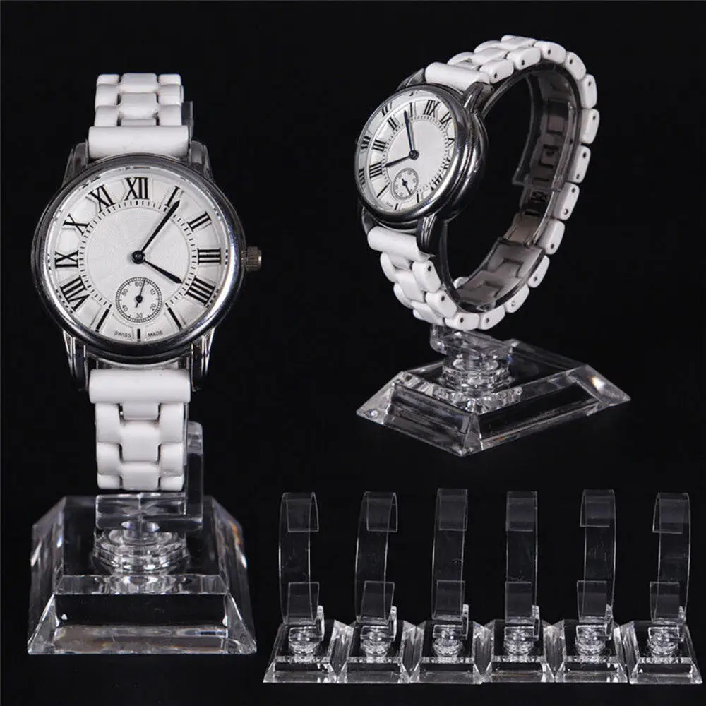 New Transparent Acrylic Sale Show Case Stable Watch Display Rack Wrist Watch Show Stand Exhibition Frame Jewelry Holder