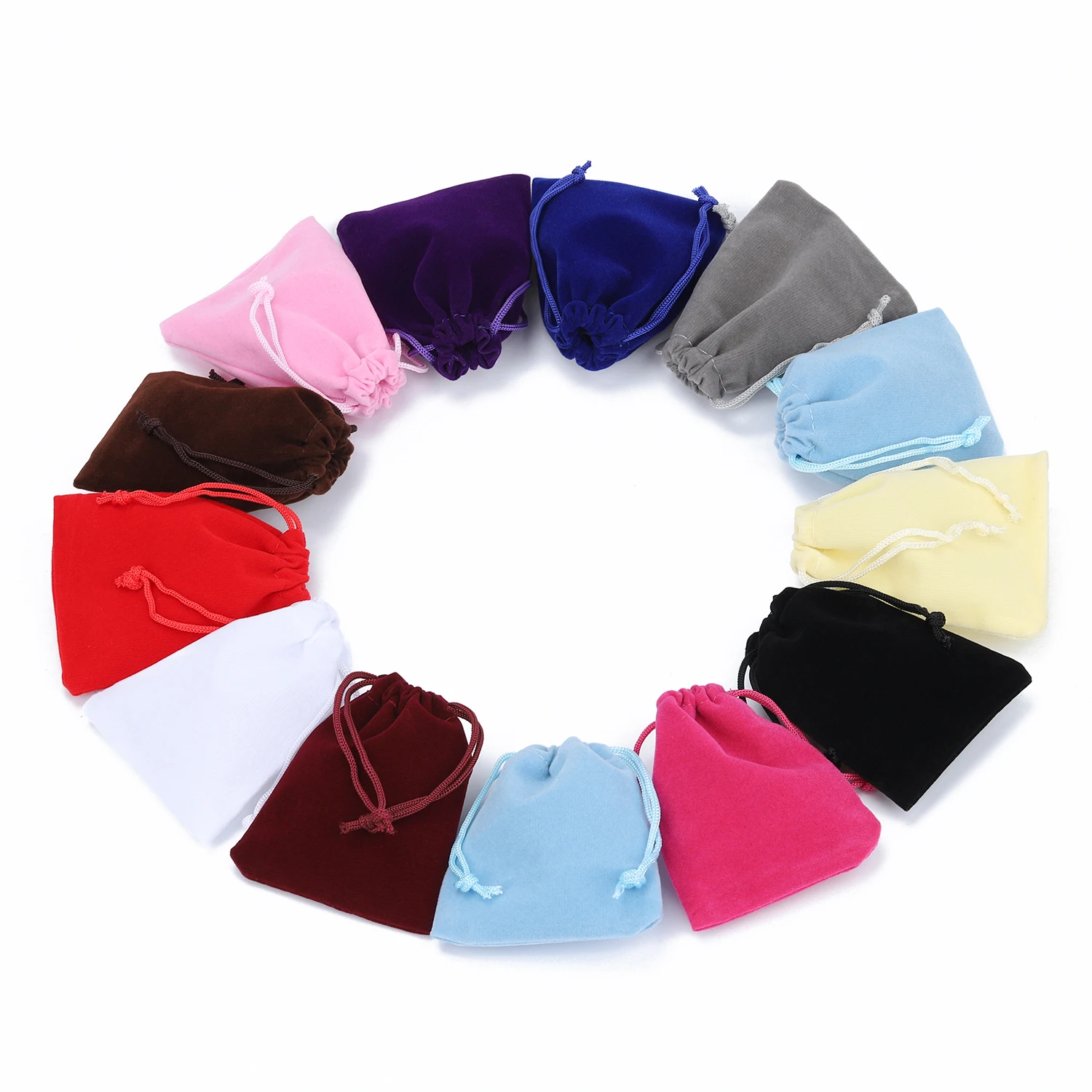 10pcs 7x9cm 9x12cm Velvet Bag Drawstrings Pouches Favor Bag Jewelry Gift Display Packing Bags Flannel Sachet Fabric Jewelry Bag