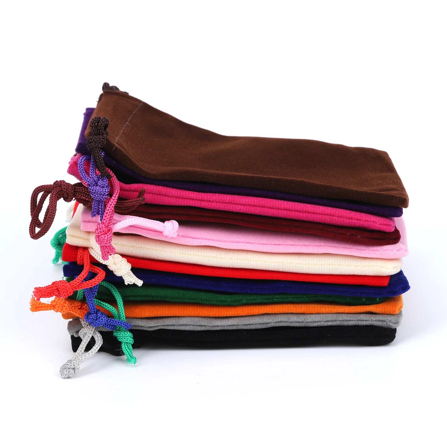 10pcs 7x9cm 9x12cm Velvet Bag Drawstrings Pouches Favor Bag Jewelry Gift Display Packing Bags Flannel Sachet Fabric Jewelry Bag
