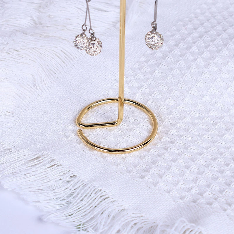 Jewelry Display Rack Metal T-shaped Earrings Necklace Storage Holder Stand Show Charms Universal Professional Showcase