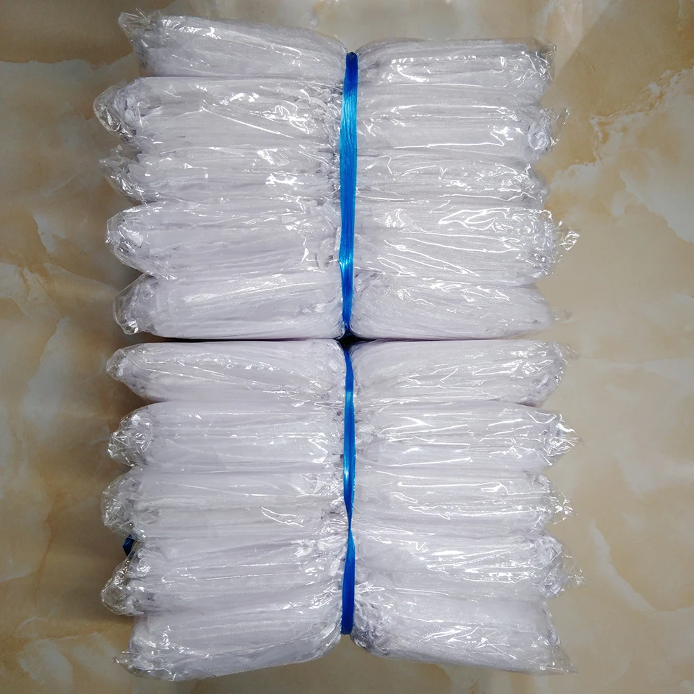 1000pcs 7x9 9x12 10x15 13x18 15x20CM Organza Bags Jewelry Packaging Bags Wedding Party Decoration Gift Bag Box Drawstring Pouch