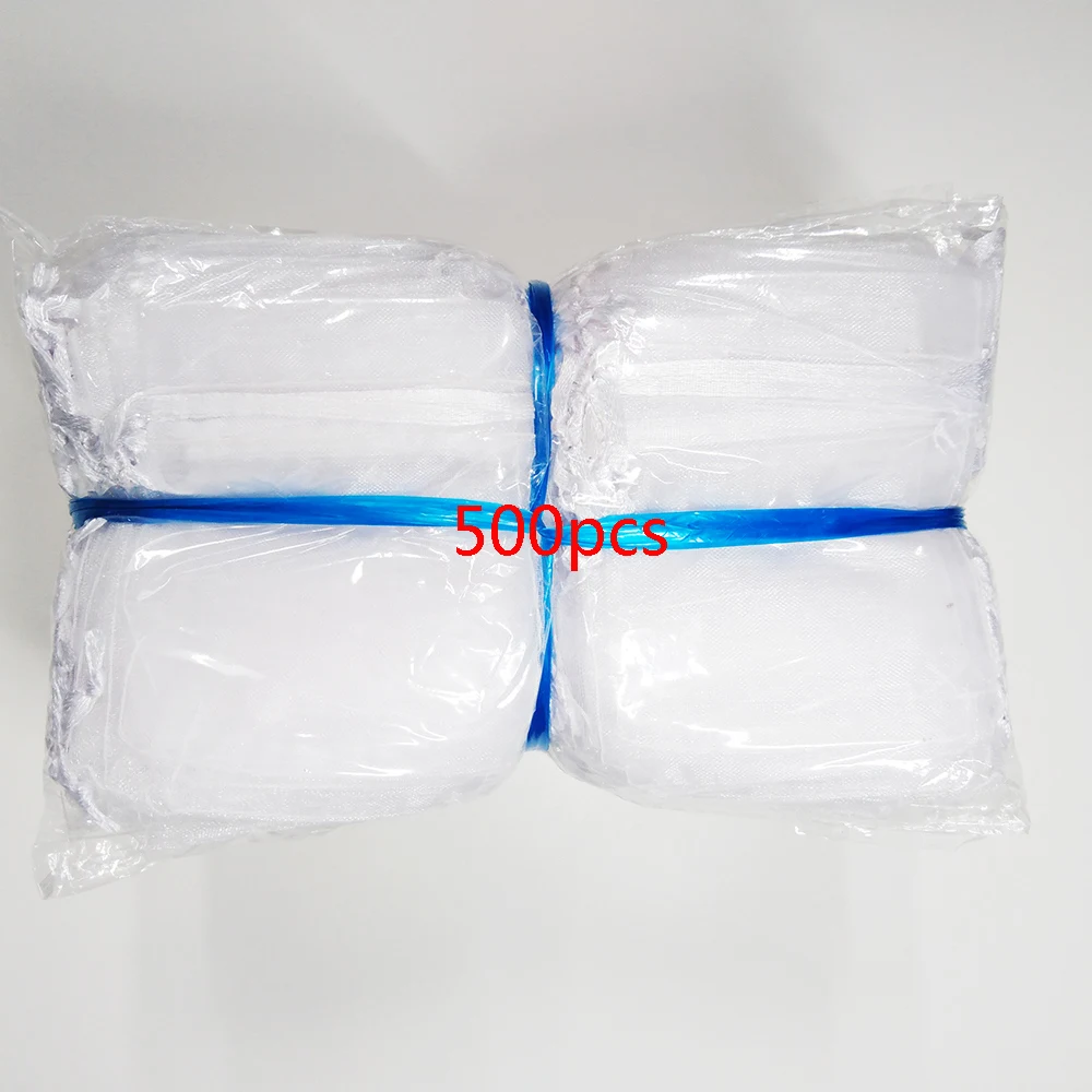 1000pcs 7x9 9x12 10x15 13x18 15x20CM Organza Bags Jewelry Packaging Bags Wedding Party Decoration Gift Bag Box Drawstring Pouch