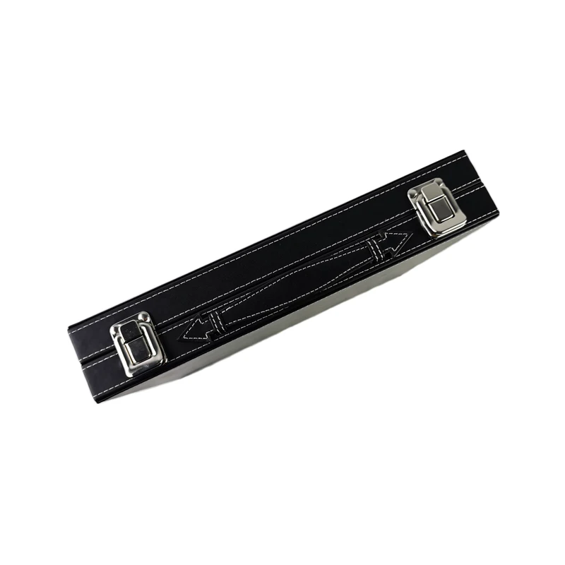 Grids Jewelry Gem Travel Display Leather Carrying Bag Show Case Loose Diamond Gemstone Bead Collection Storage Box Glass Top Lid