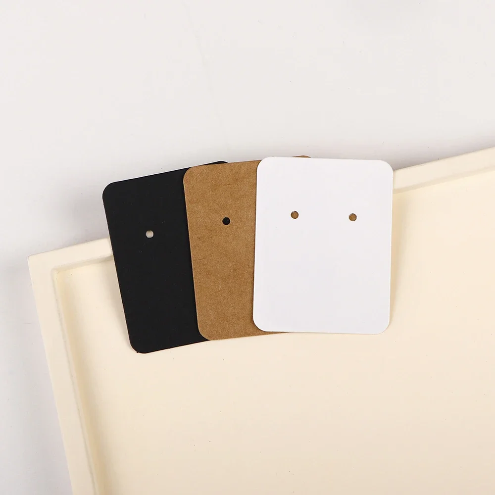 26Types 50Pcs Necklace Earrings Jewelry Display Kraft Paper Blank Card Label Wholesale Packaging Handmade DIY Accessory Supplier