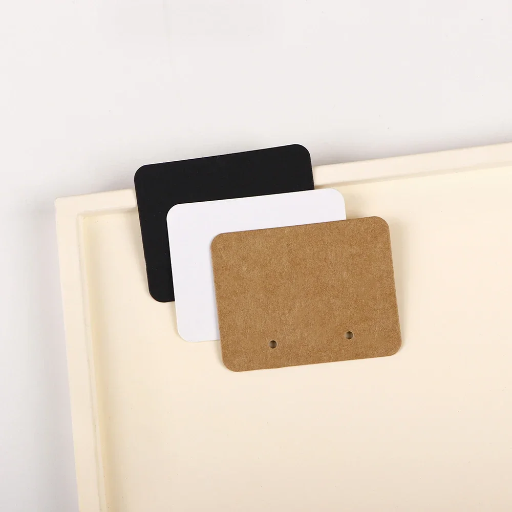 26Types 50Pcs Necklace Earrings Jewelry Display Kraft Paper Blank Card Label Wholesale Packaging Handmade DIY Accessory Supplier