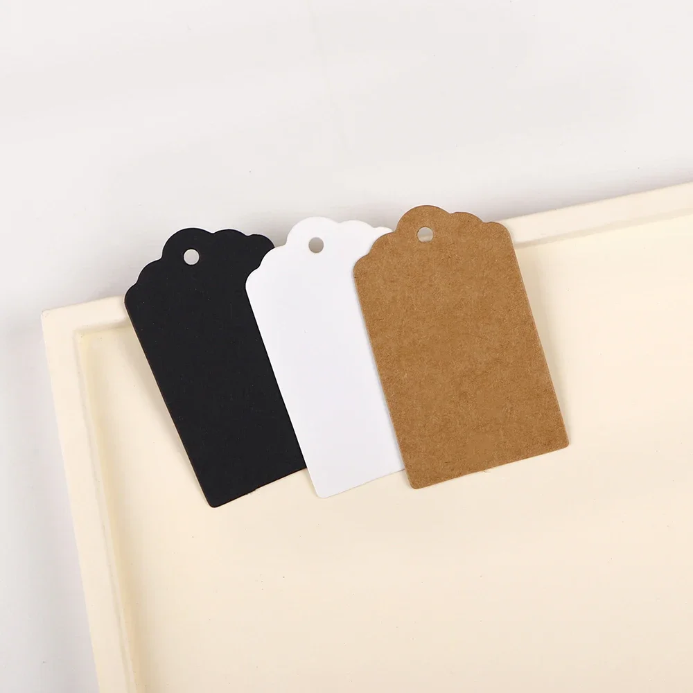 26Types 50Pcs Necklace Earrings Jewelry Display Kraft Paper Blank Card Label Wholesale Packaging Handmade DIY Accessory Supplier