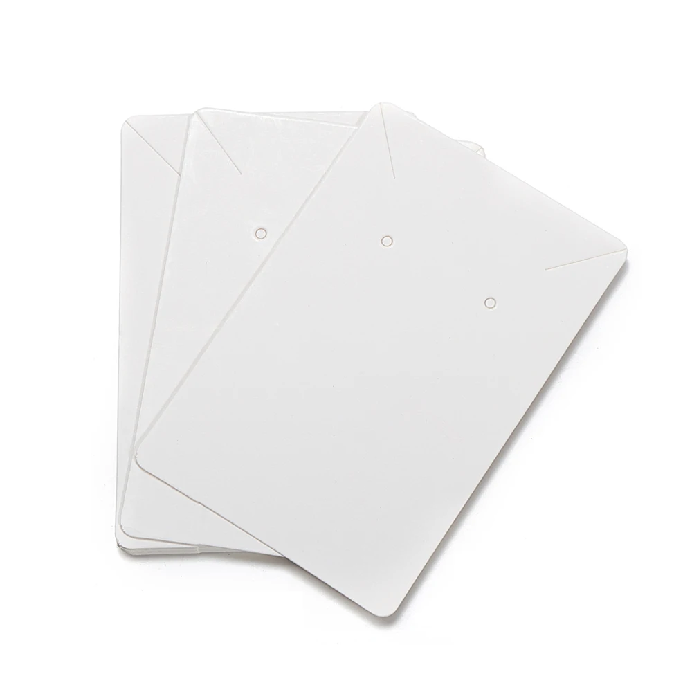 50pcs 6x9cm Earrings Necklaces Display Cards Cardboard Earring Packaging Hang Tag Card Ear Studs Paper Card for Jewelry DIY