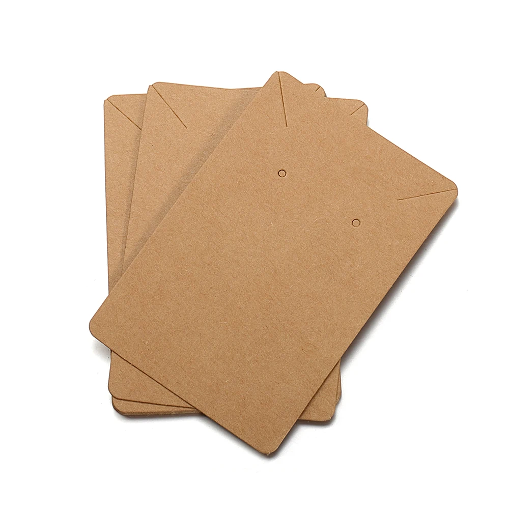 50pcs 6x9cm Earrings Necklaces Display Cards Cardboard Earring Packaging Hang Tag Card Ear Studs Paper Card for Jewelry DIY