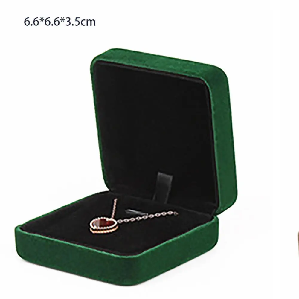 New High-grade Velvet Jewelry Organizer Box Ring Box Earrings Bracelet Necklace Storage Iron Gift Jewelry Packaging Case Joyero