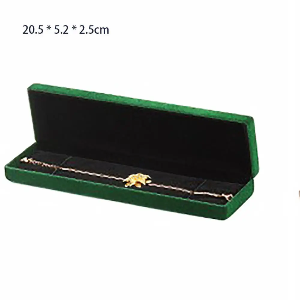 New High-grade Velvet Jewelry Organizer Box Ring Box Earrings Bracelet Necklace Storage Iron Gift Jewelry Packaging Case Joyero