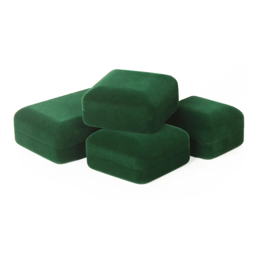 New High-grade Velvet Jewelry Organizer Box Ring Box Earrings Bracelet Necklace Storage Iron Gift Jewelry Packaging Case Joyero