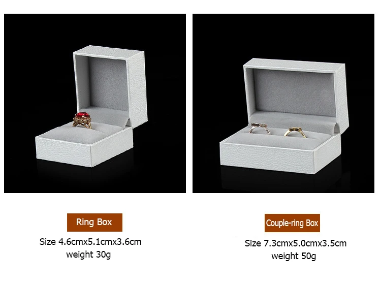 Wholesale Ring Earrings Jewelry Packaging Box for Business Superior Gift Necklace Ear Studs Bracelet Bangle Storage Box White