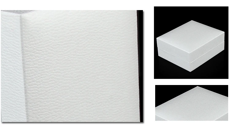 Wholesale Ring Earrings Jewelry Packaging Box for Business Superior Gift Necklace Ear Studs Bracelet Bangle Storage Box White