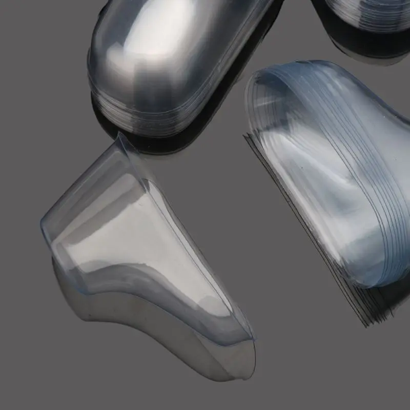 10Pcs Clear Plastic Baby Feet Display Baby Booties Shoes Socks Showcase Feet Display Half Boots Shoes Transparent PVC