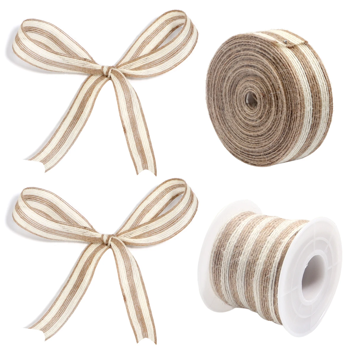 5/10Meters Linen Burlap Fabric Ribbon Macrame Craft Linen Webbing for Wedding Decoration Gifts Box Bouquet Bow Packaging Stuff