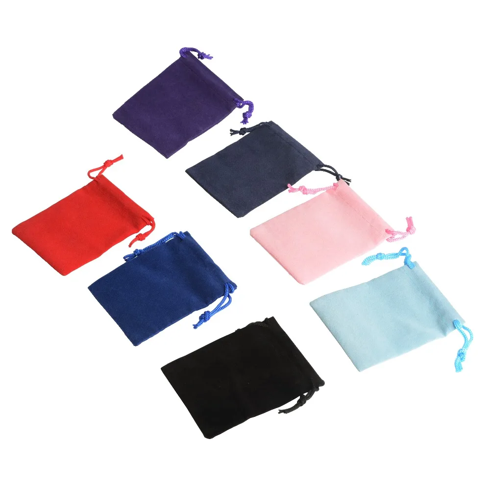 5x7cm Velvet Bag Drawstrings Pouches Small size Jewelry Gift Display Packing Bags Pouch Velvet Wholesale Custom 100Pcs