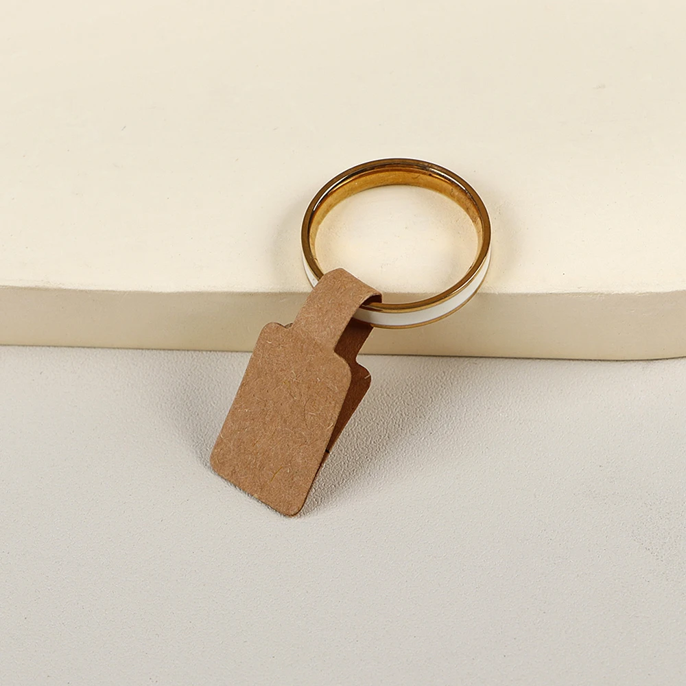 100/200pc Square Price Tag for Jewelry Stand 8 Color Display Card Earring Necklace Bracelet Blank Self Adhesive Label Packaging