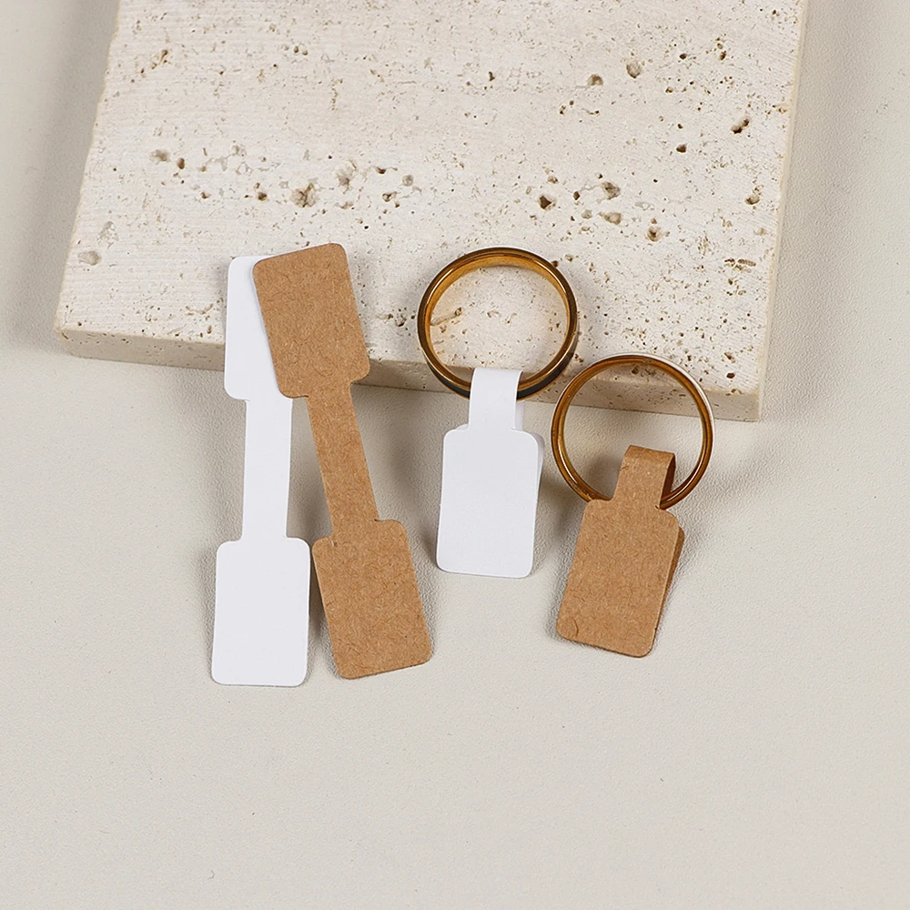 100/200pc Square Price Tag for Jewelry Stand 8 Color Display Card Earring Necklace Bracelet Blank Self Adhesive Label Packaging