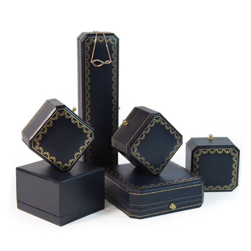 European style jewelry box proposal wedding jewelry packaging box ring box necklace Octagon Bracelet package